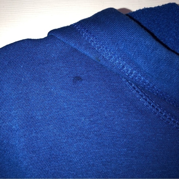 MAJESTIC CHICAGO CUBS Mens Blue Team Logos Hooded Pullover Sweatshirt - Picture 3 of 11